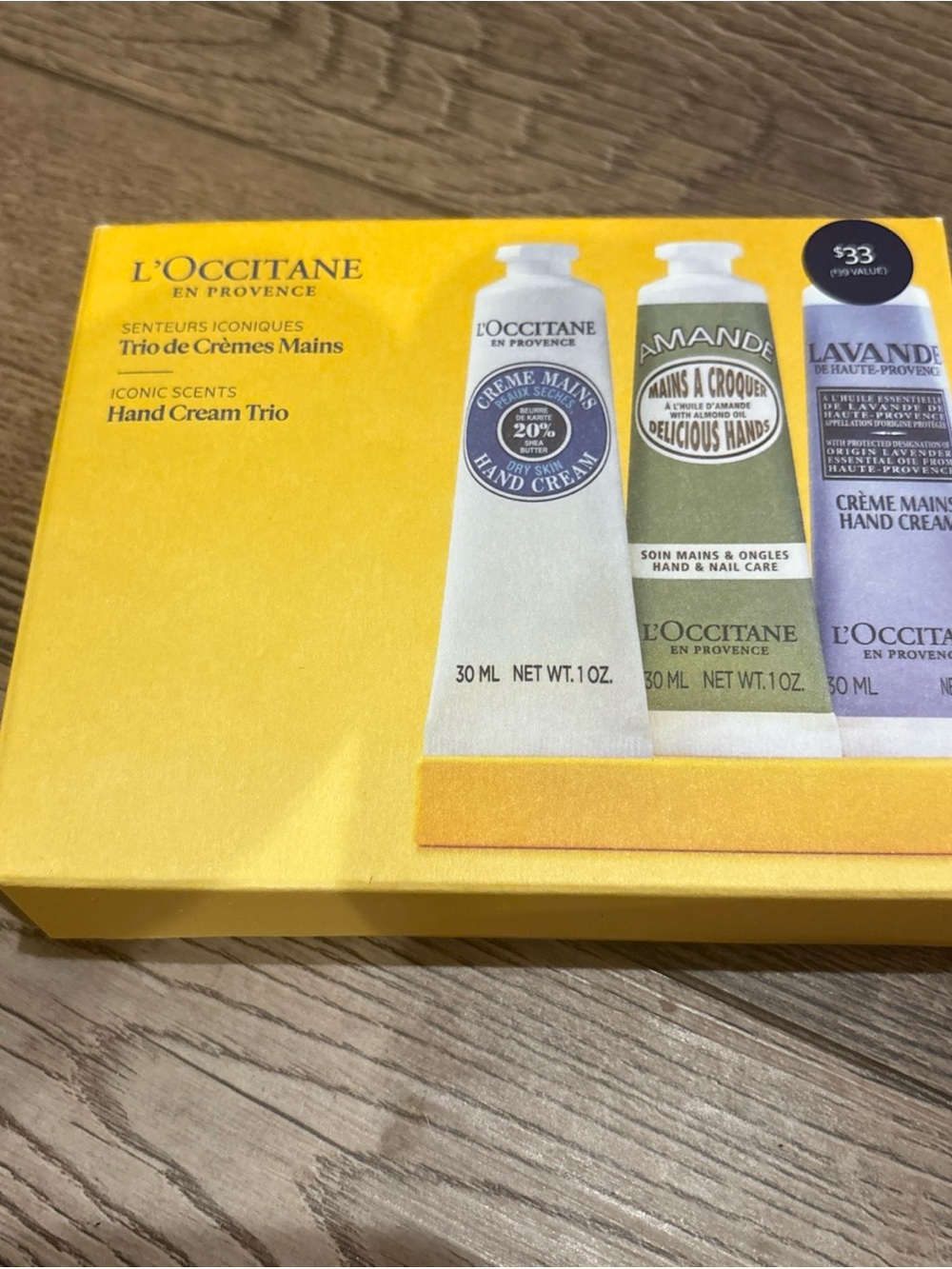 L'Occitane Yellow Hand Cream Gift Box